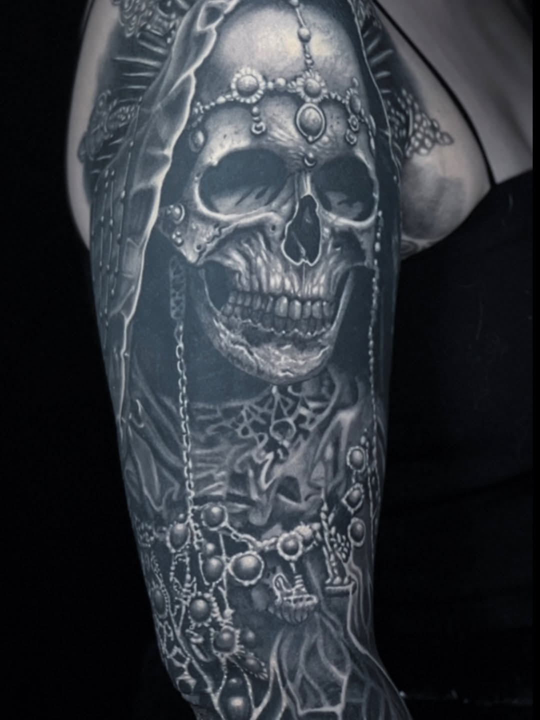 Tattoo by @drawingdeadart โ black_and_grey, realism