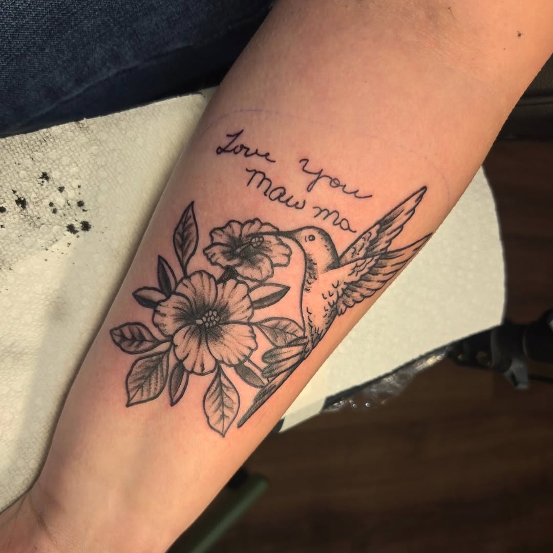 Tattoo by @thebgailboyd — lettering_script