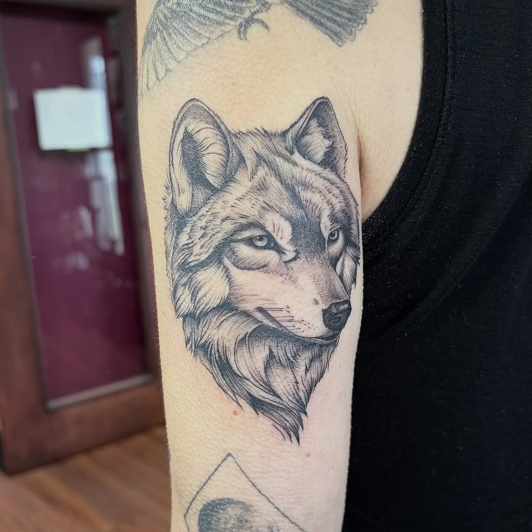 Tattoo by @kellidonegantattoos — black_and_grey, realism