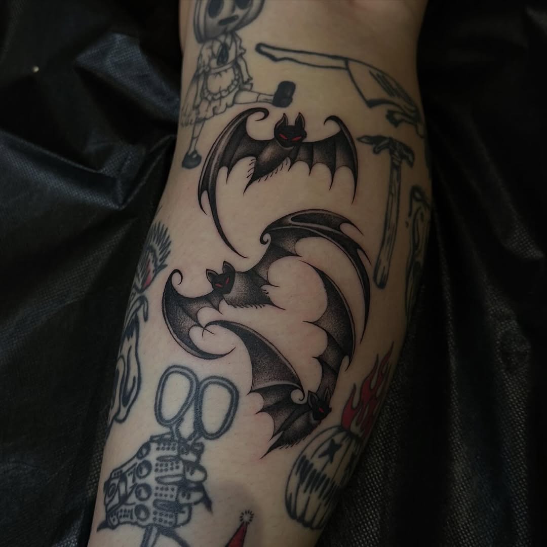 Tattoo by @b4dpain β illustrative, black_and_grey