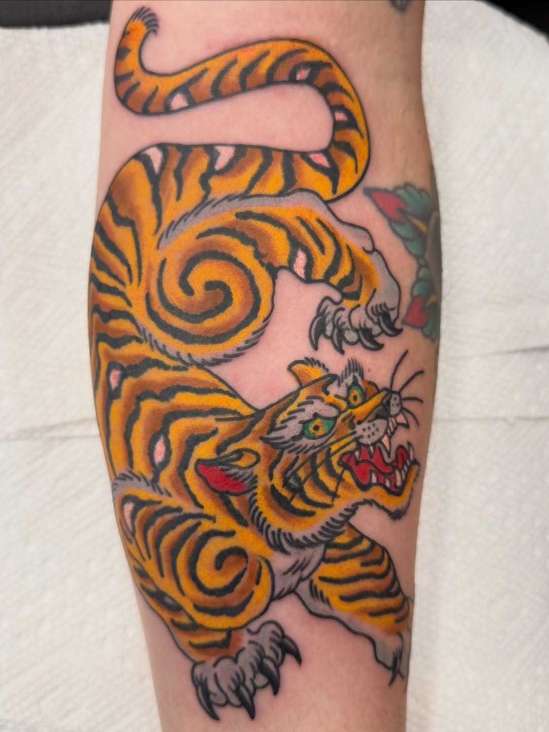 Tattoo by @drewgilestattoo — american_traditional, illustrative