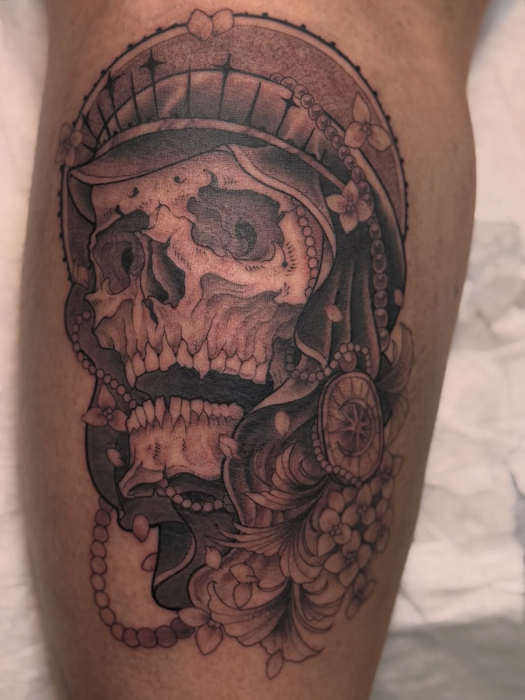 Tattoo by @mvillarreal.ink β black_and_grey, ornamental
