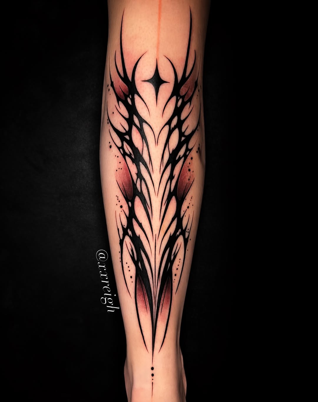 Tattoo by @xxreigh β blackwork, ornamental