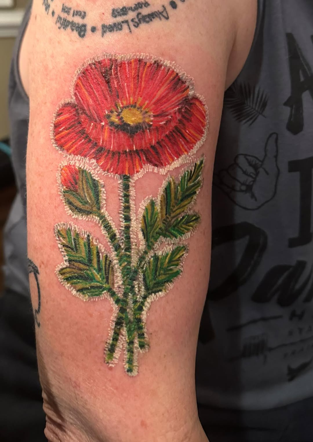 Tattoo by @kelsey_harvell14 — realism, trash_polka