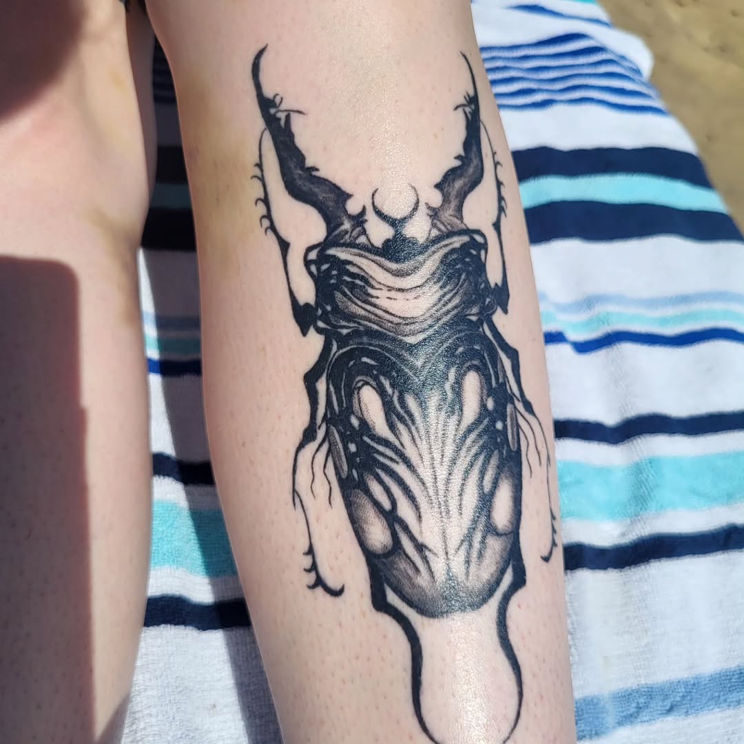 Tattoo by @jennas_inks — black_and_grey