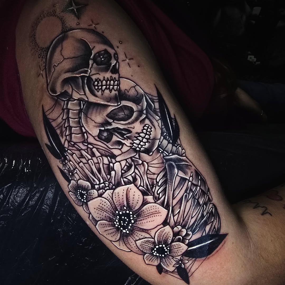 Tattoo by @tattoo.art.by.jeff — black_and_grey, realism