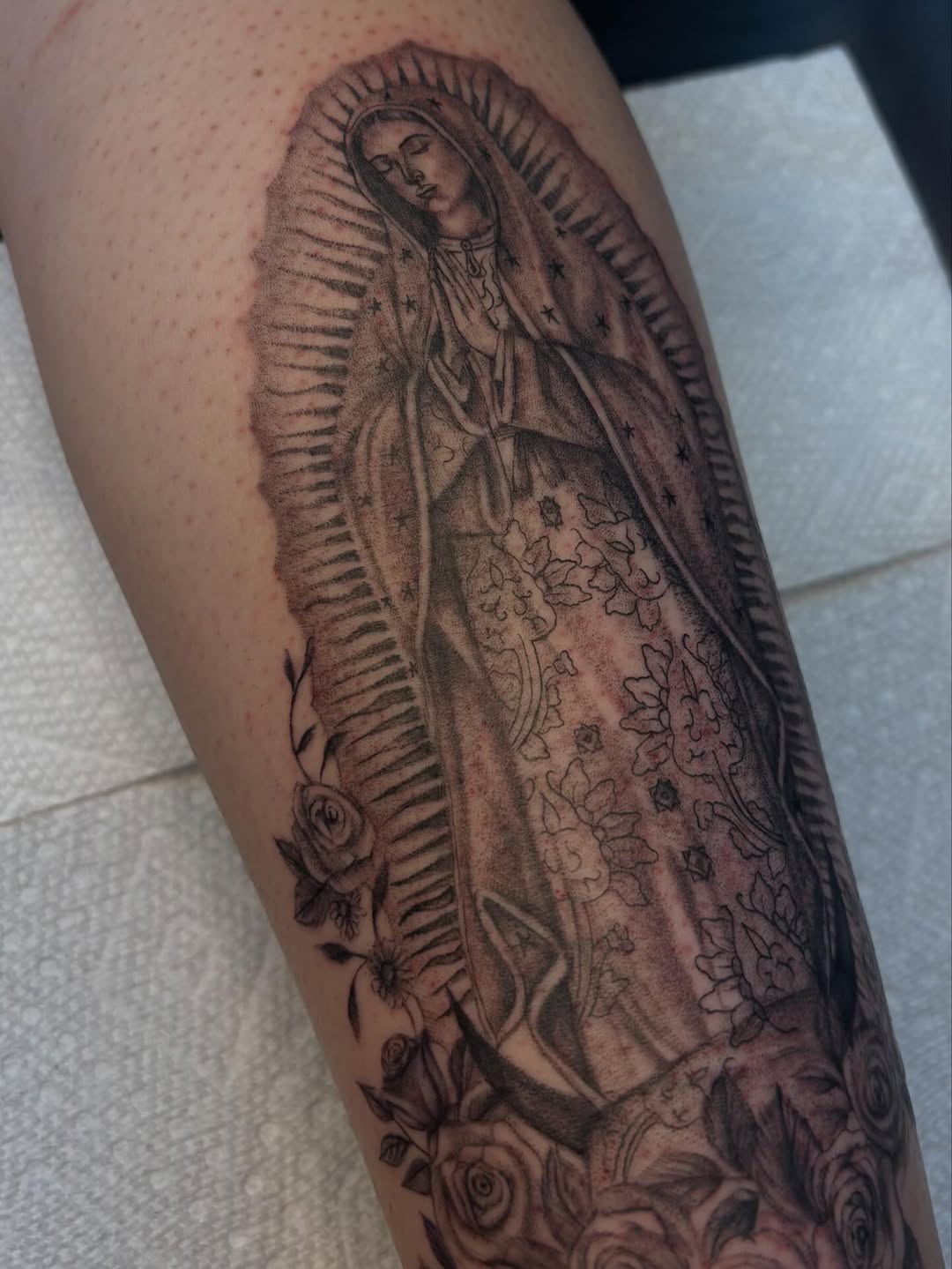 Tattoo by @inkbyjackie_ — black_and_grey, realism