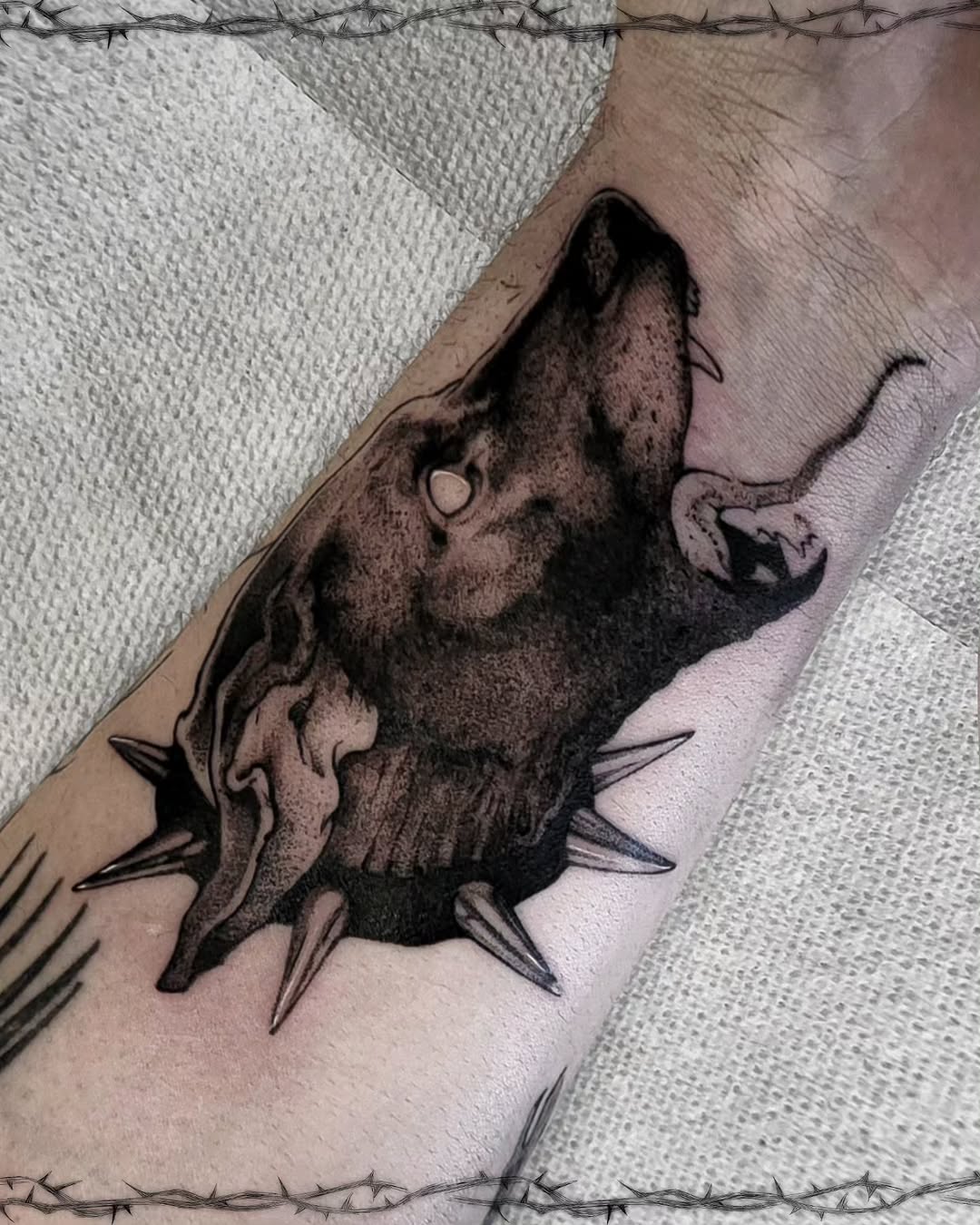Tattoo by @batsflesh — black_and_grey, realism