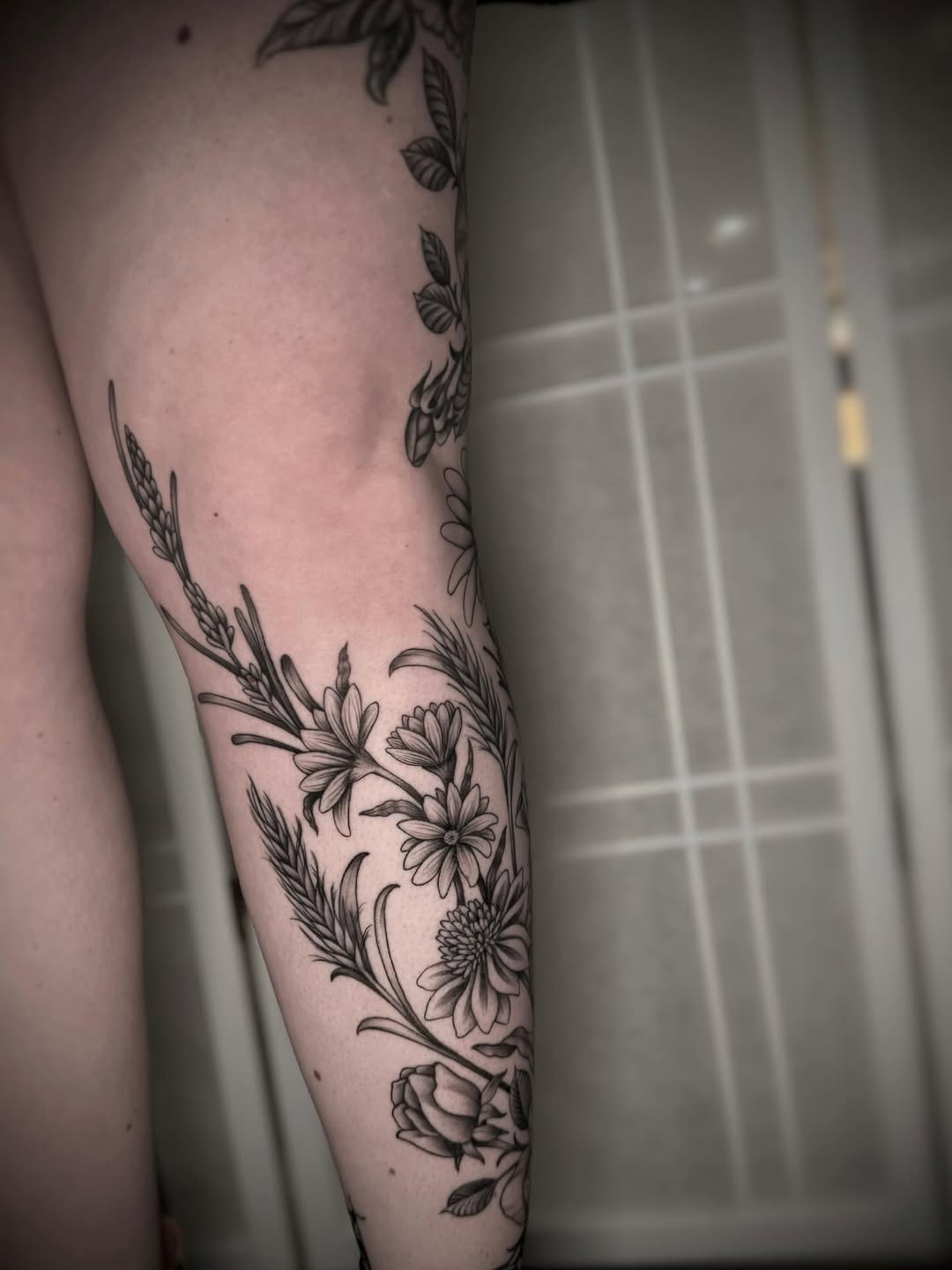 Tattoo by @tattooedbyrose — fine_line, black_and_grey