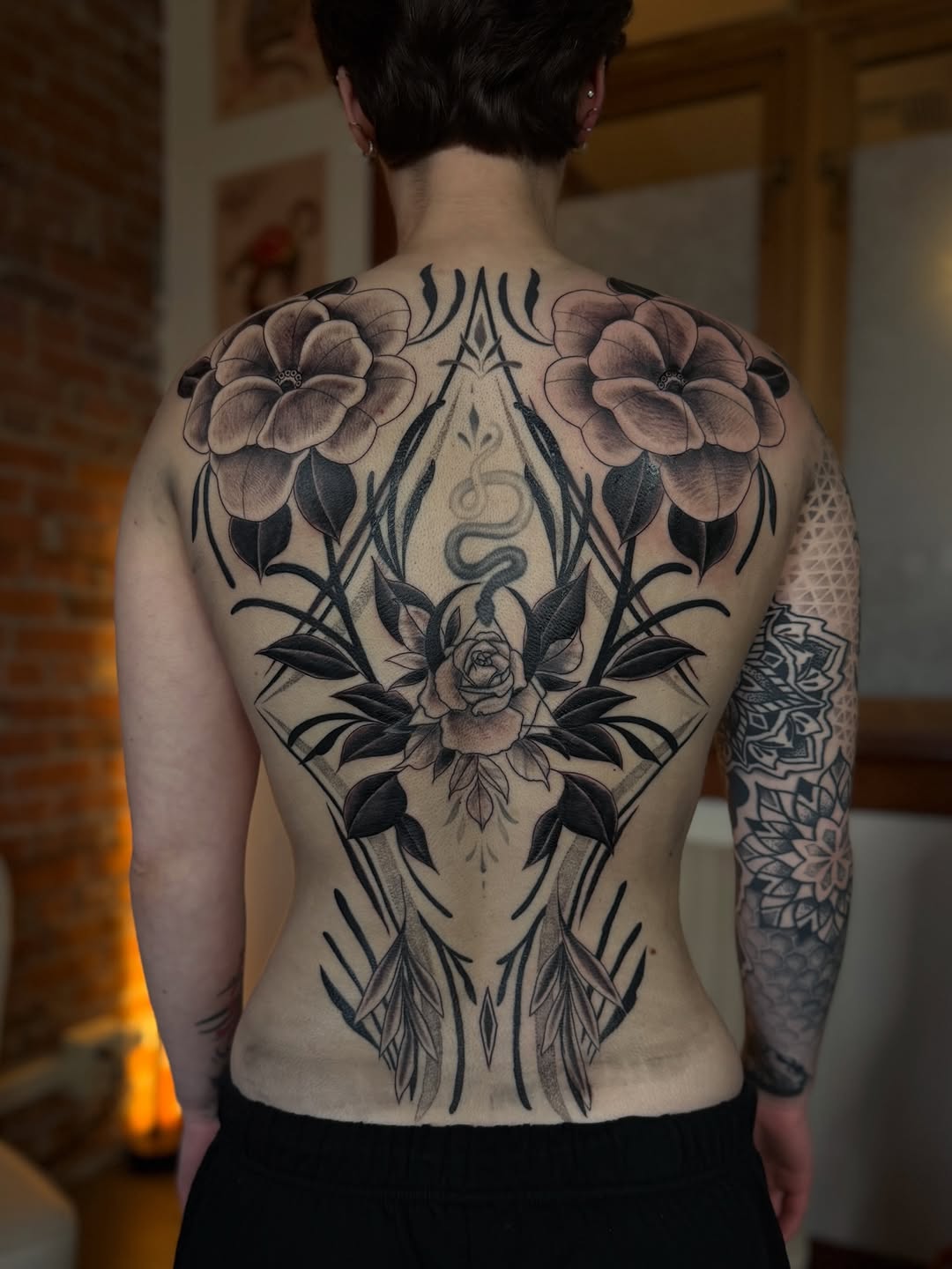 Tattoo by @cjamtattoos — blackwork