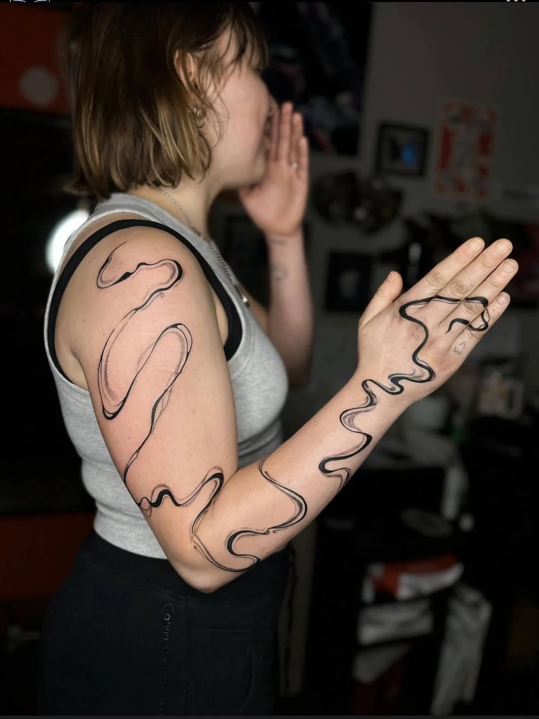 Tattoo by @cjamtattoos — illustrative, blackwork