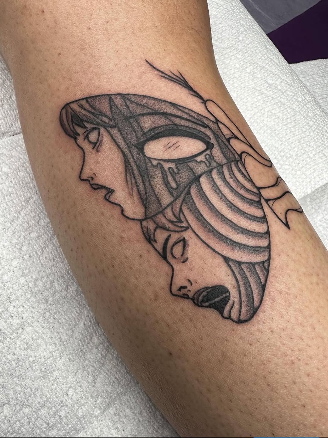 Tattoo by @cjamtattoos — illustrative, dark_realism