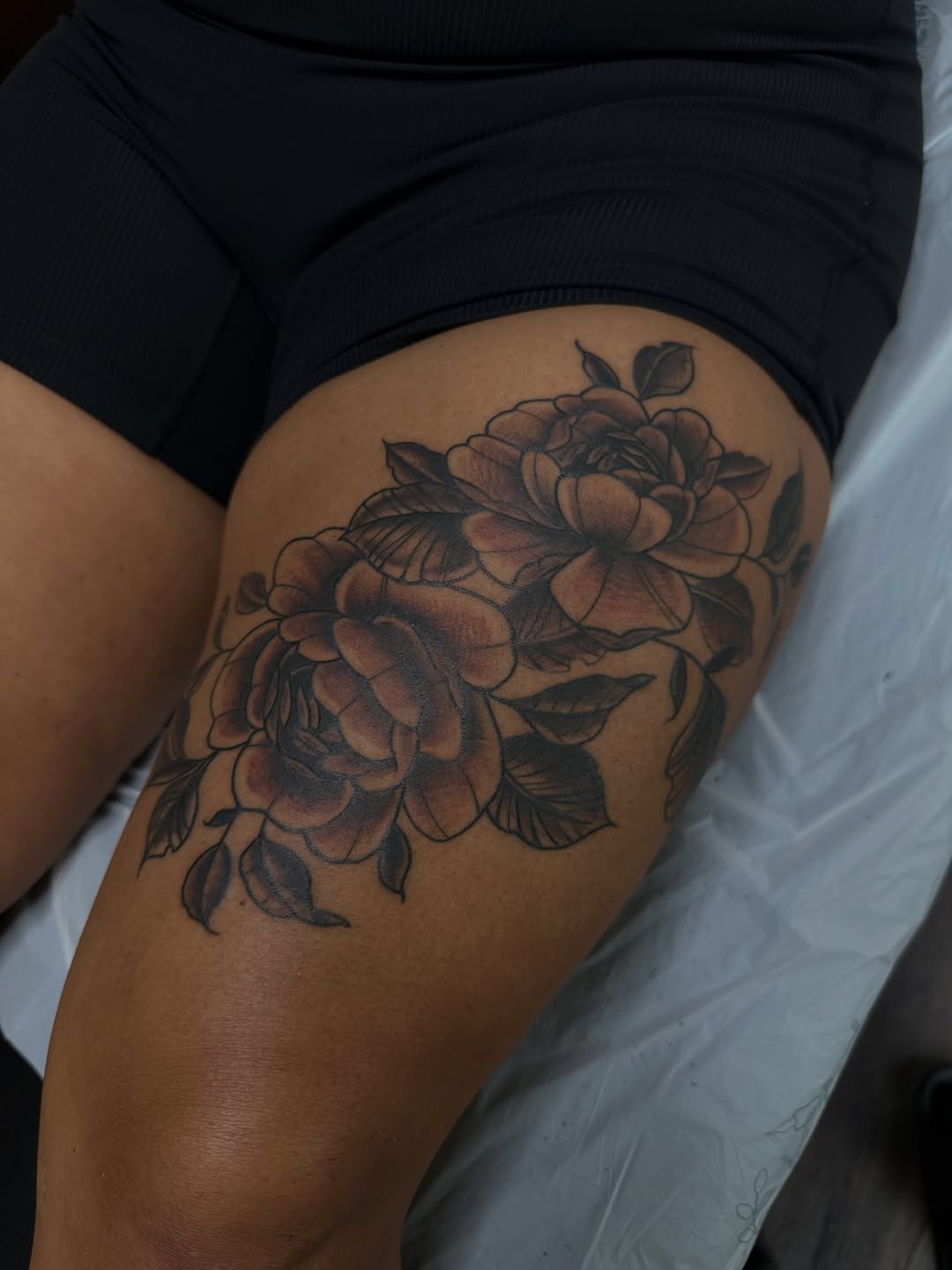 Tattoo by @cjamtattoos — black_and_grey, illustrative
