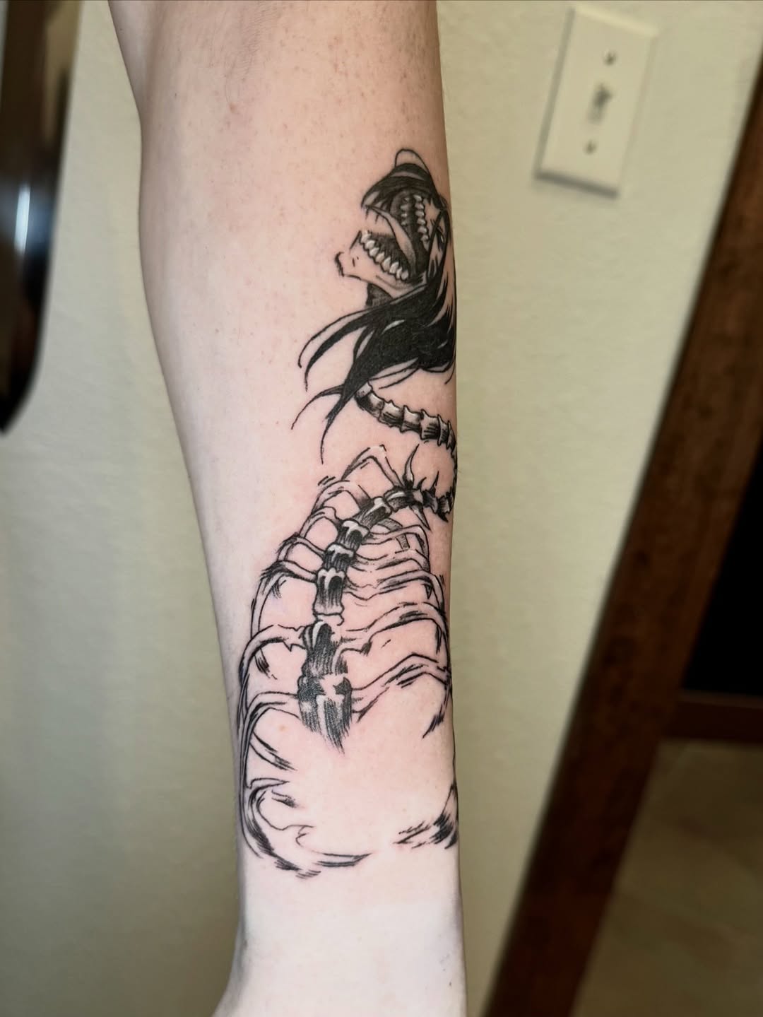 Tattoo by @slicedbyshaylee β illustrative, blackwork