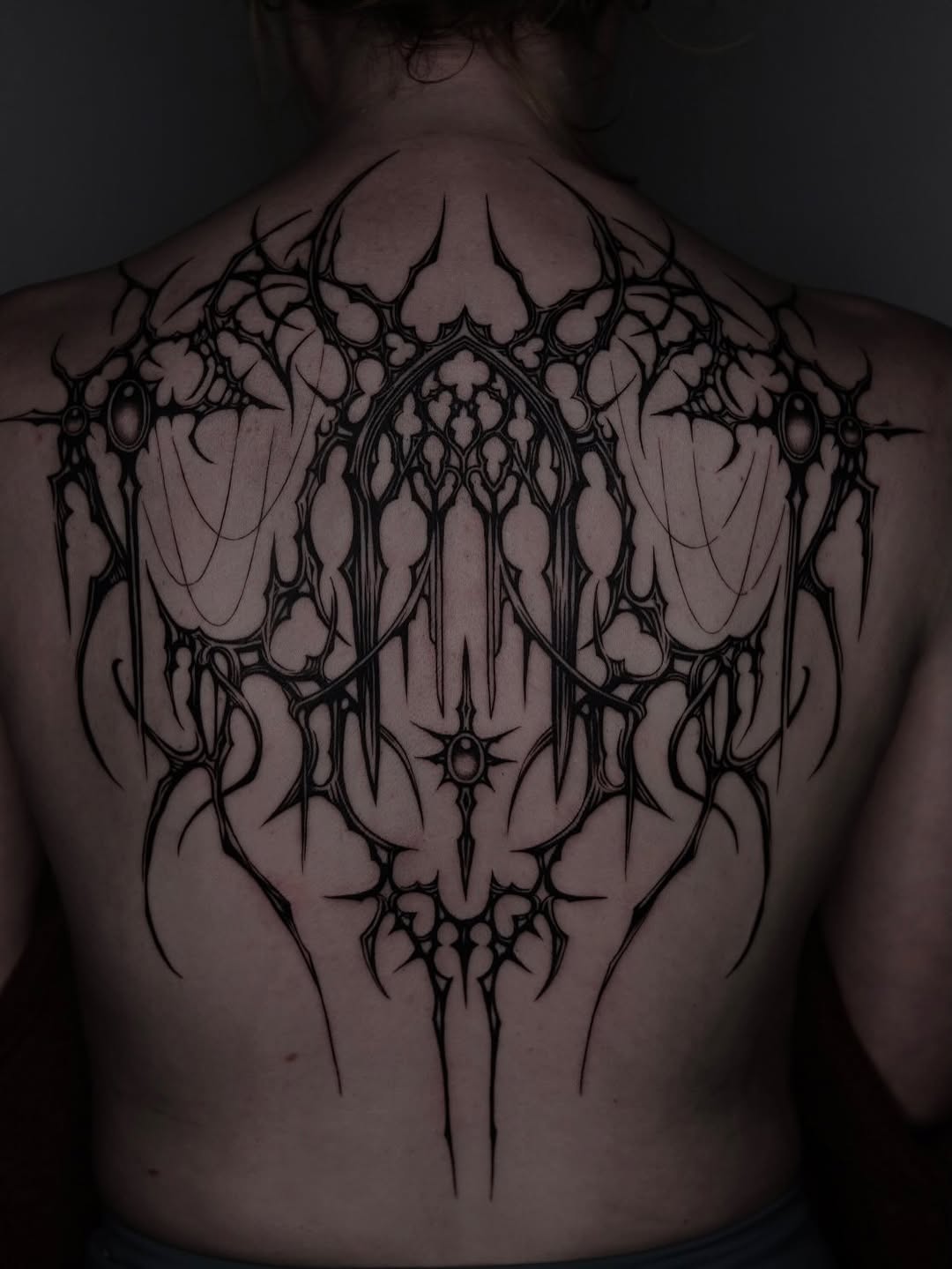 Tattoo by @grxytattoo — blackwork, ornamental