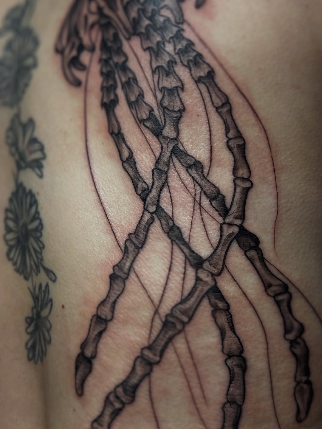 Tattoo by @lilymyriatattoos — black_and_grey