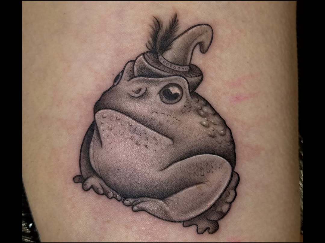 Tattoo by @lilymyriatattoos — illustrative, black_and_grey