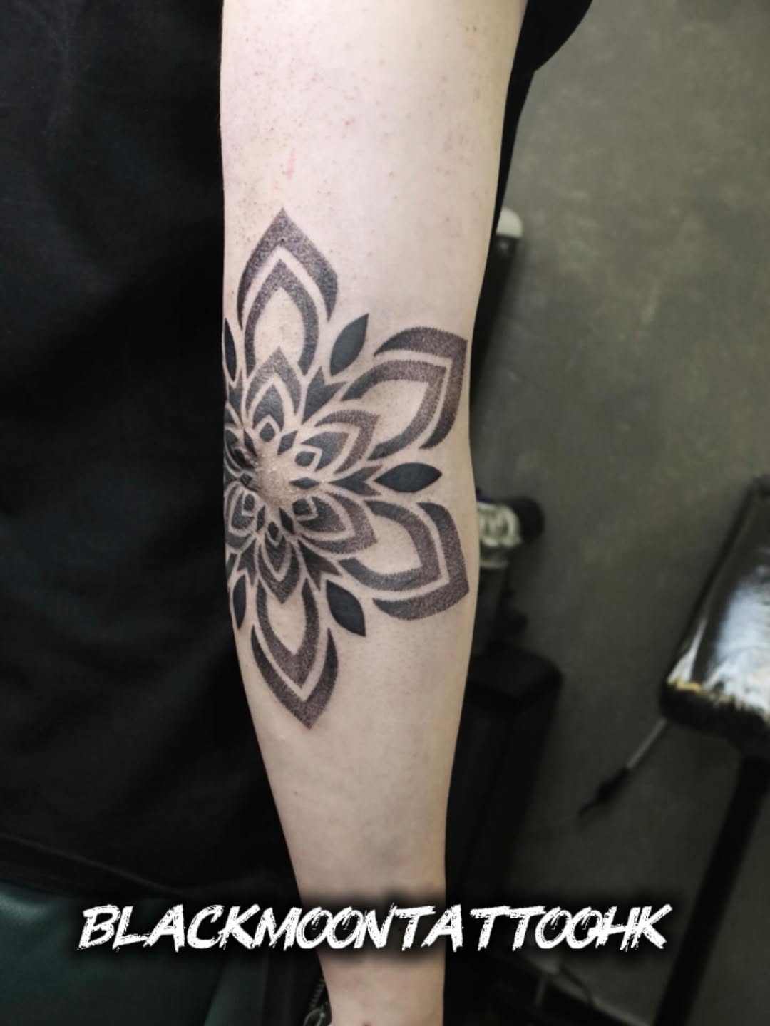 Tattoo by @northisleink_hk — geometric, dotwork