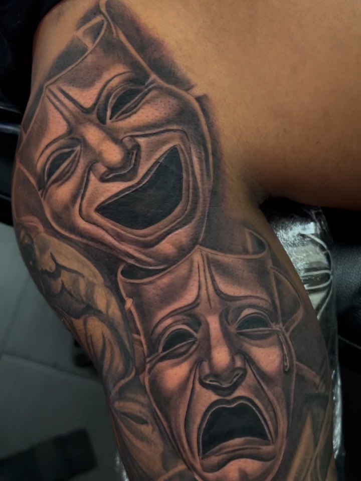 Tattoo by @vondr4e — black_and_grey, realism