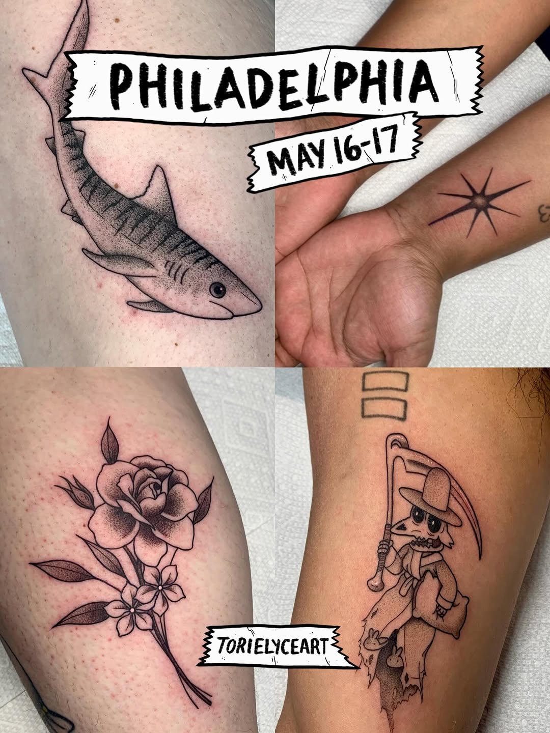 Tattoo by @torielyceart — black_and_grey