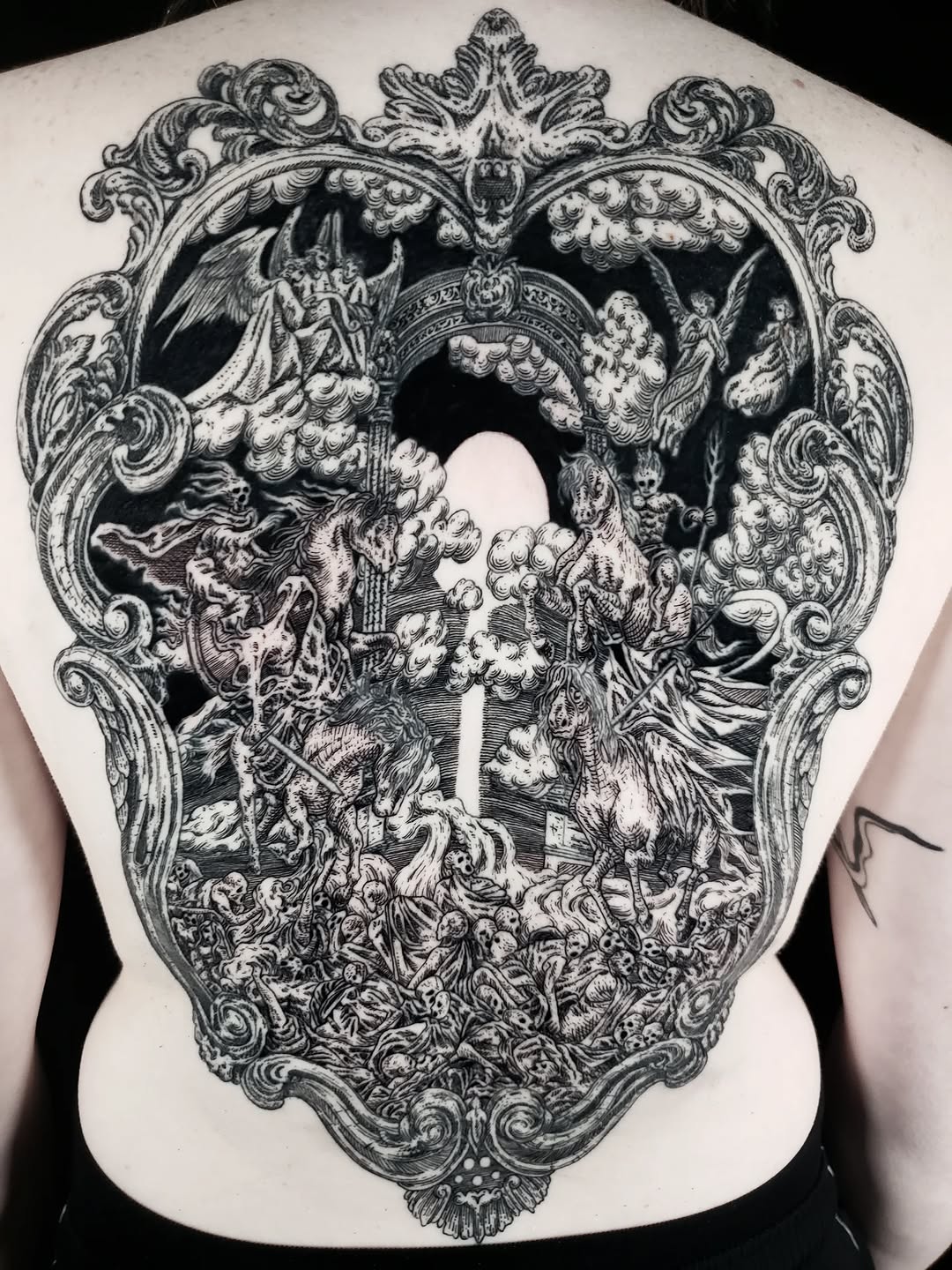 Tattoo by @kritrv — blackwork, dark_realism