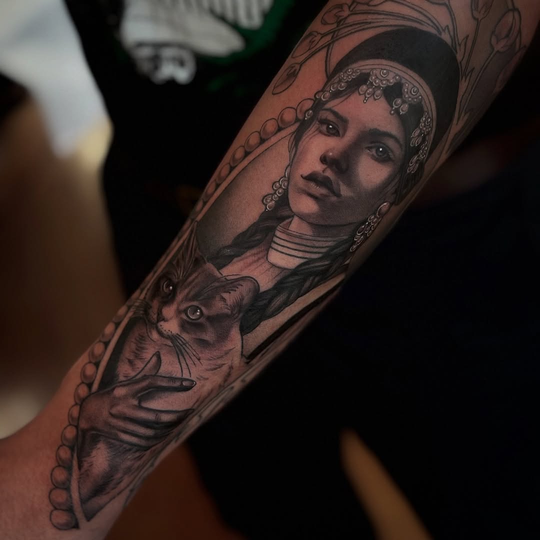 Tattoo by @stretched.marks.tattoo — realism, black_and_grey