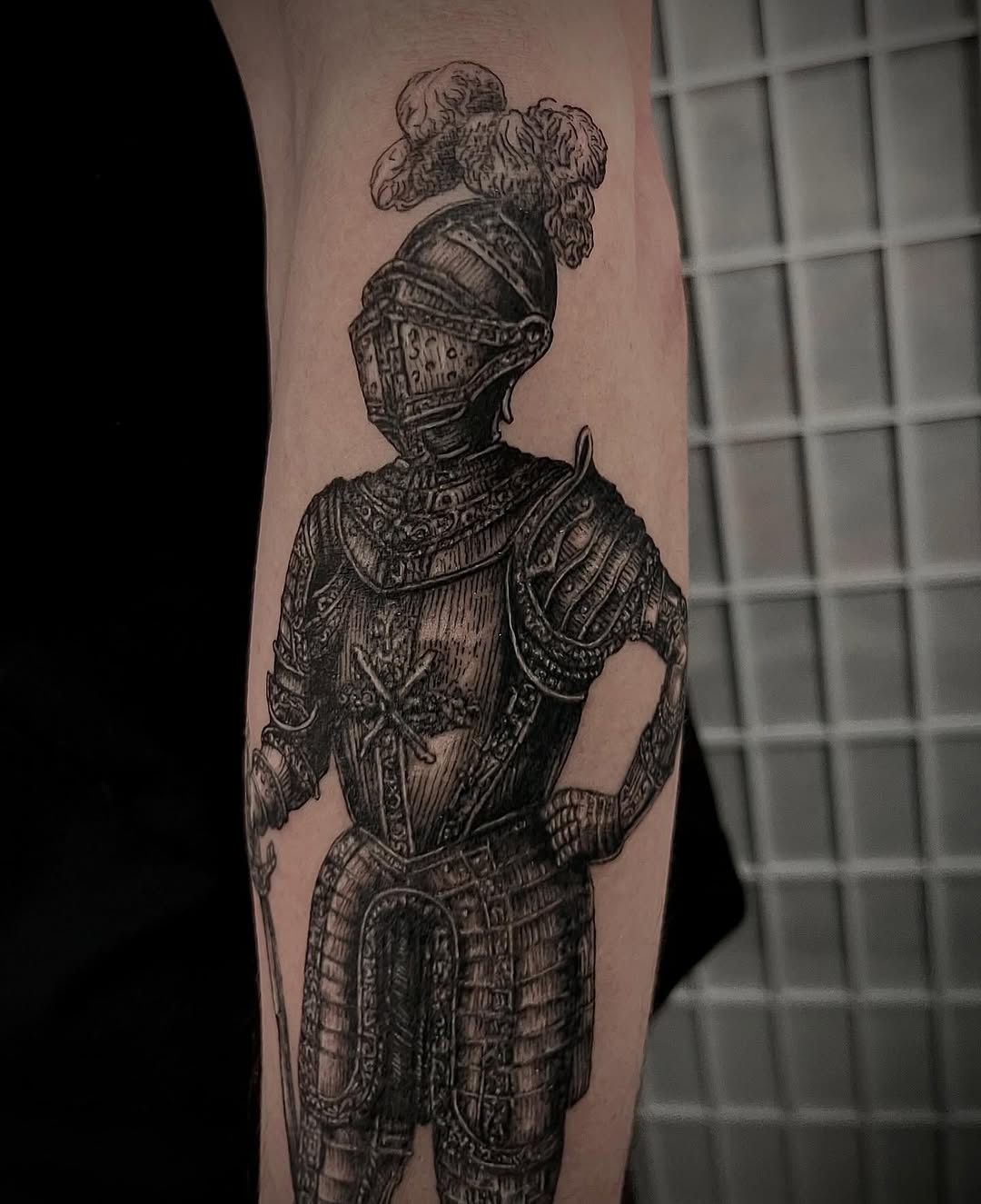 Tattoo by @gracespringerart — black_and_grey, illustrative