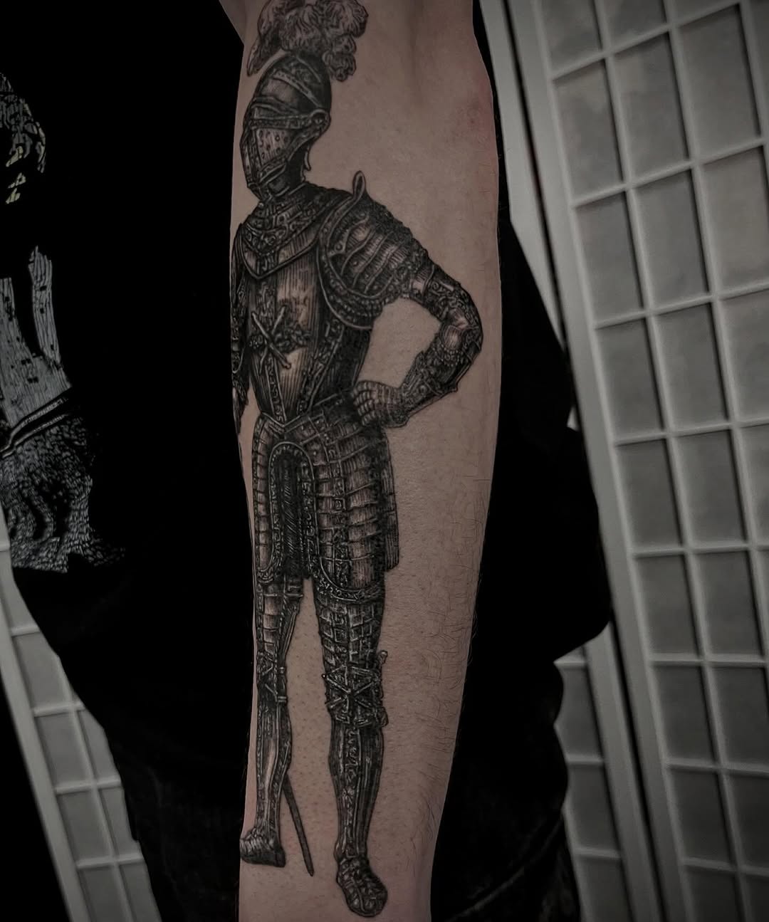Tattoo by @gracespringerart — black_and_grey, realism