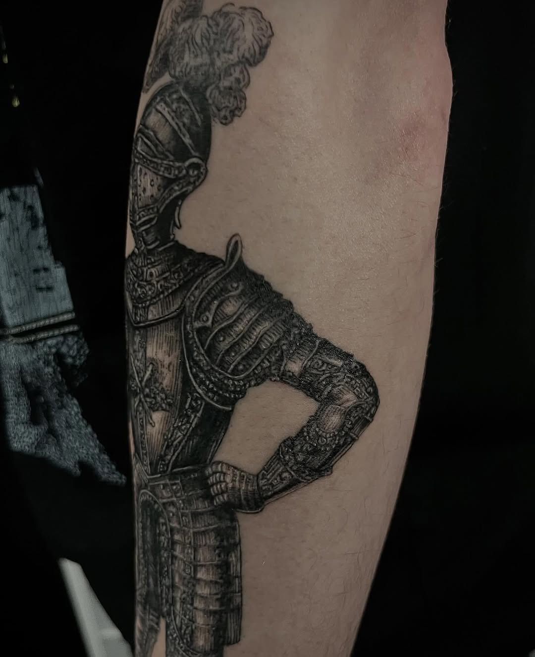 Tattoo by @gracespringerart — realism, black_and_grey