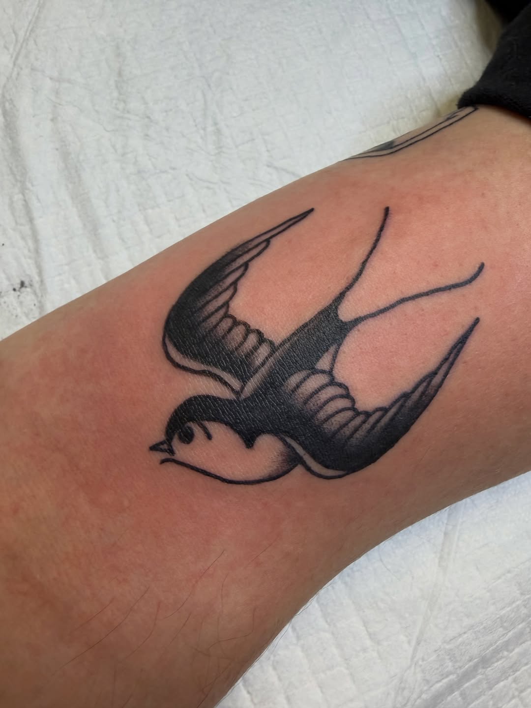 Tattoo by @tummtats — american_traditional, black_and_grey