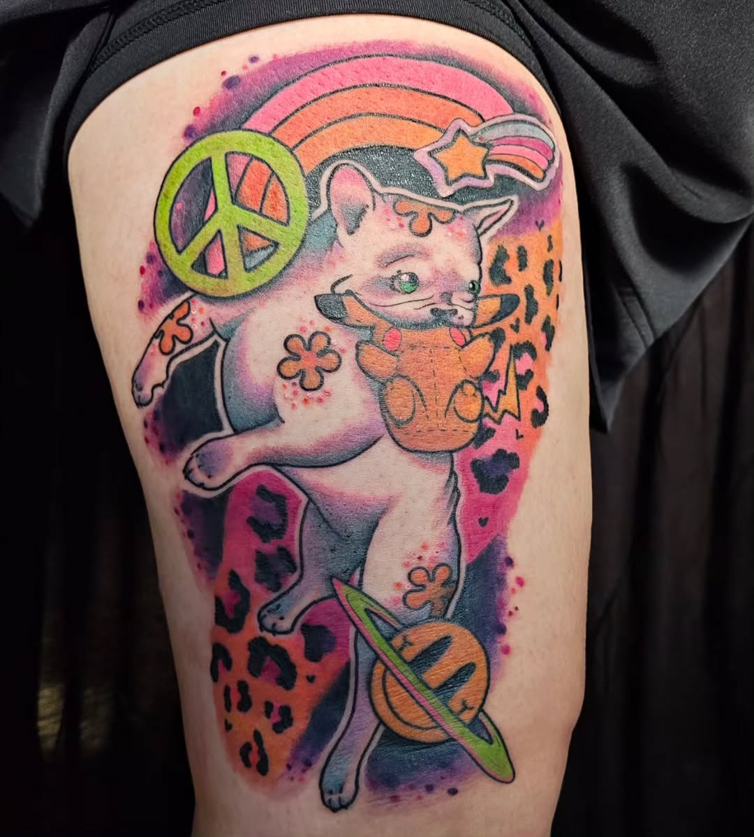 Tattoo by @leximakestattoos — new_school, trash_polka