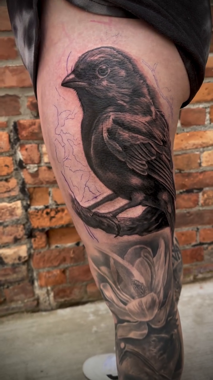 Tattoo by @kodiklotattoos — realism, black_and_grey