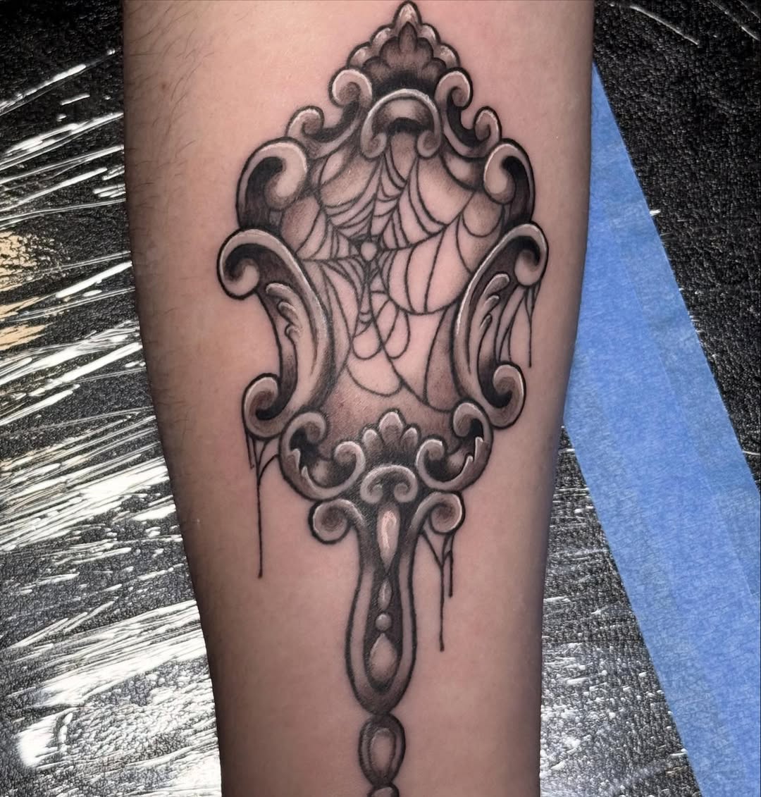 Tattoo by @mirkwood.ink — black_and_grey, illustrative