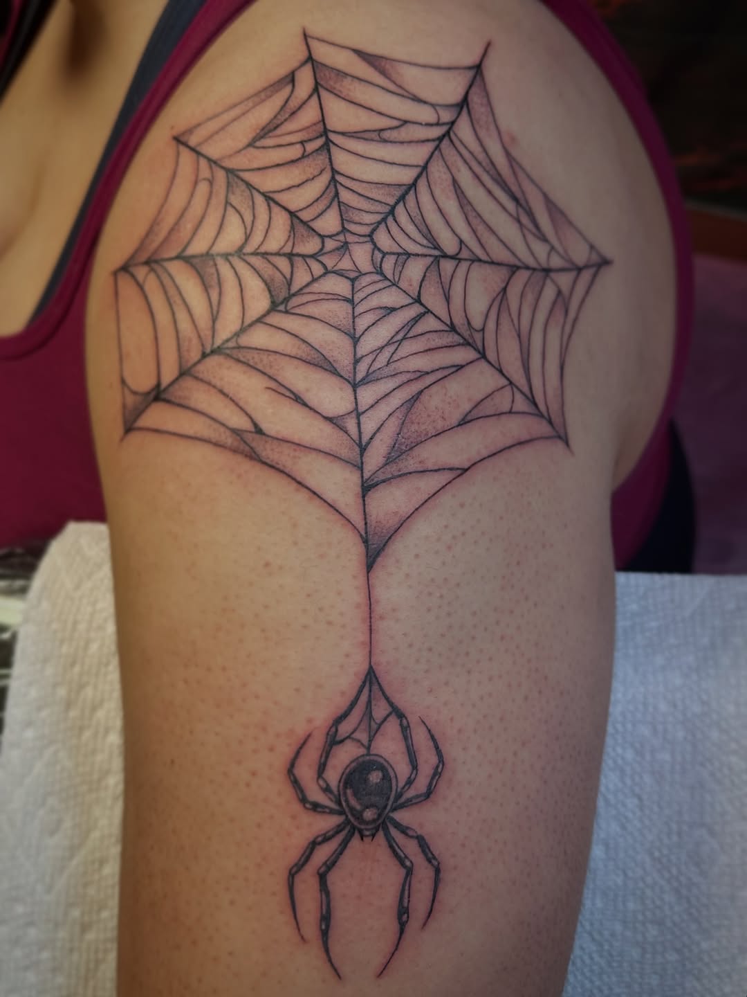 Tattoo by @velvetneedletattoo — black_and_grey