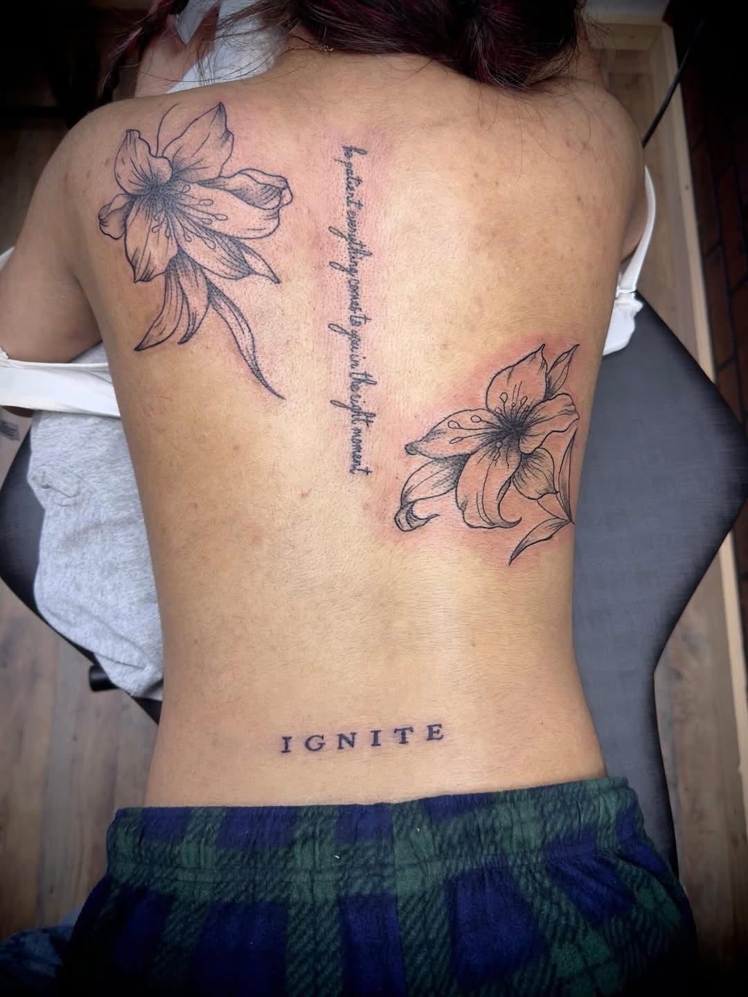 Tattoo by @inkslingerjessejames — fine_line, lettering_script