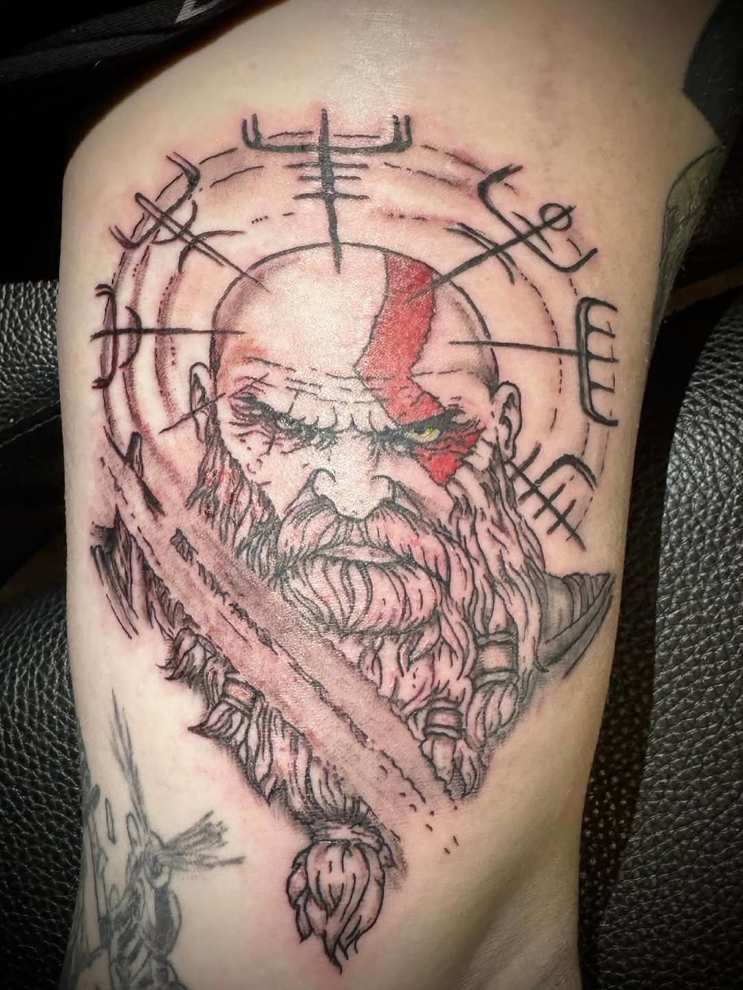Tattoo by @inkslingerjessejames — realism, black_and_grey