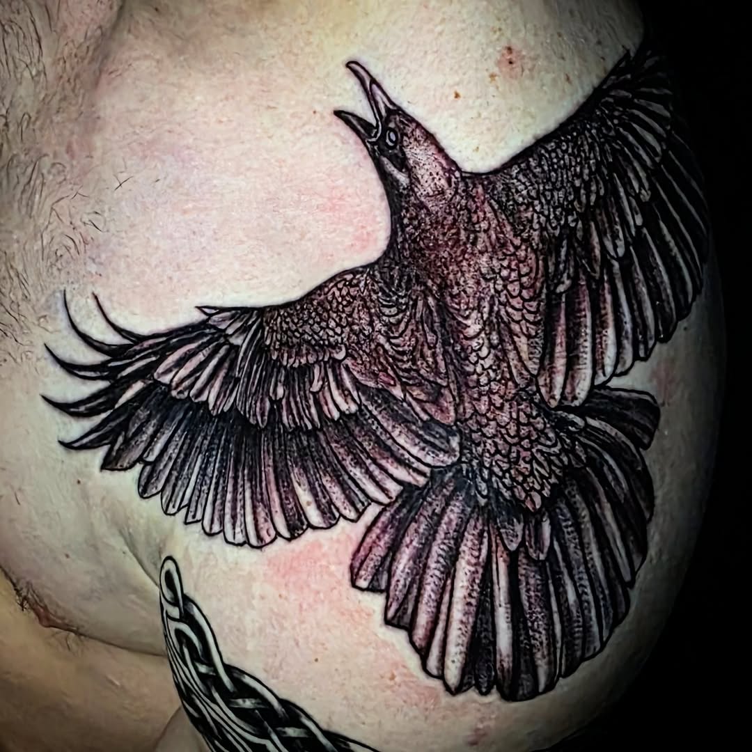 Tattoo by @veroinks — blackwork, dotwork