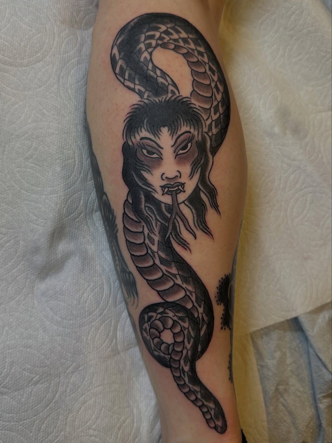 Tattoo by @danielskilltattoo — japanese_irezumi, black_and_grey