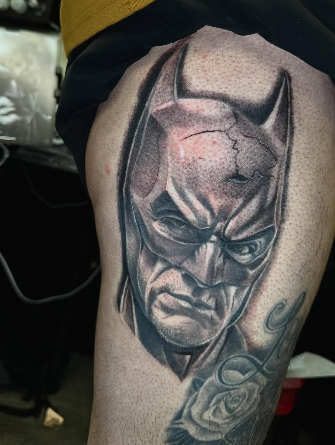 Tattoo by @redeemedkingtattoos โ realism, black_and_grey