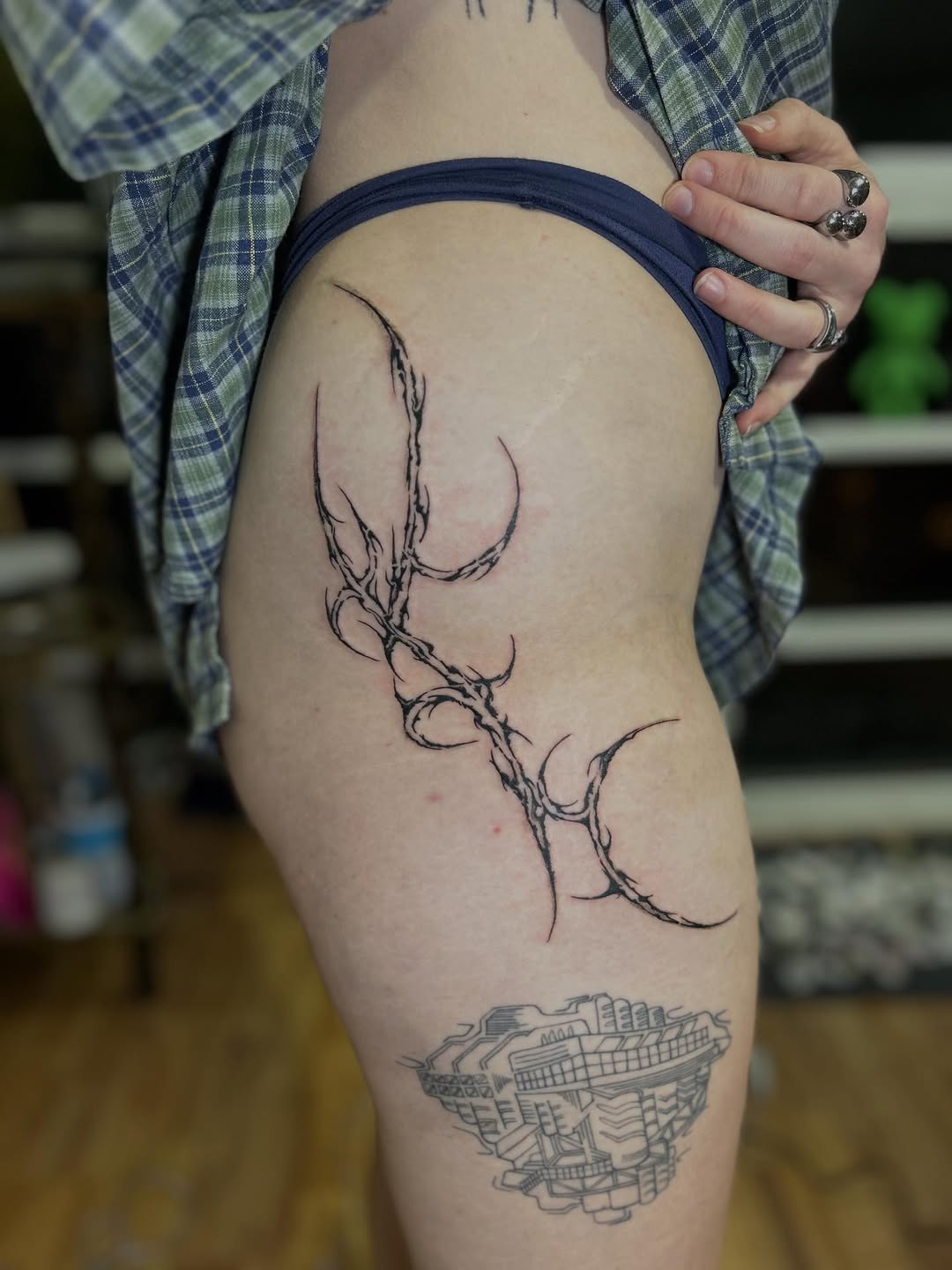 Tattoo by @barrotattooer — blackwork