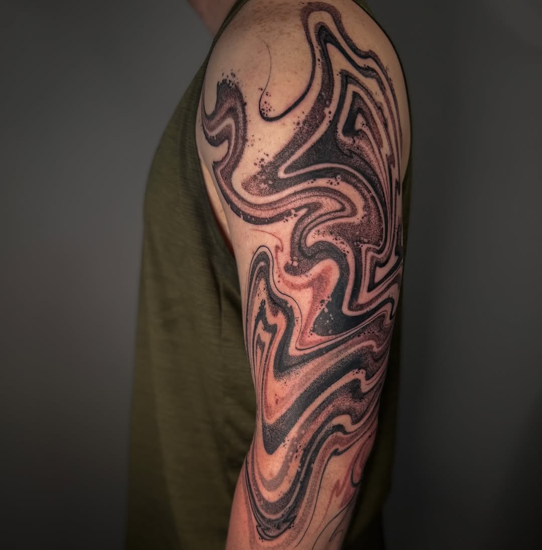 Tattoo by @zide.nation — illustrative, black_and_grey