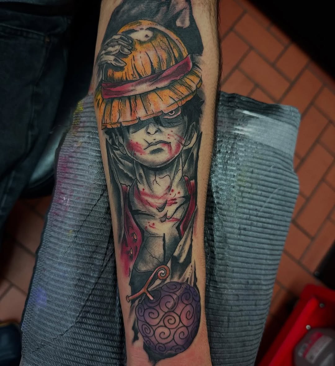 Tattoo by @greyson_heidenreich — anime