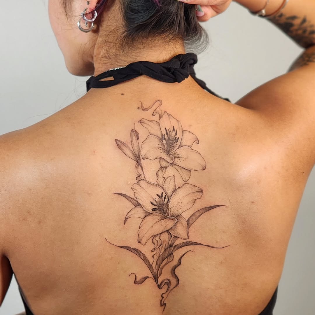 Tattoo by @dsilvatattoo — illustrative, black_and_grey