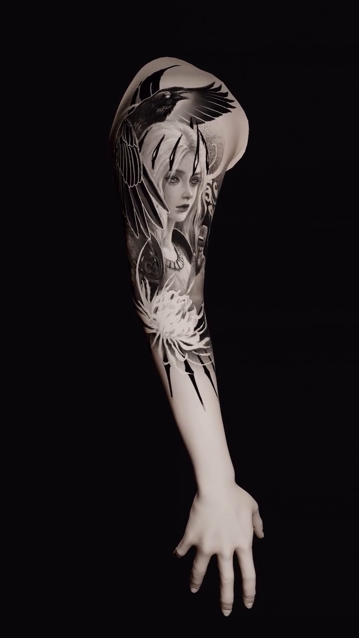 Tattoo by @leo.tattooatl — black_and_grey, illustrative