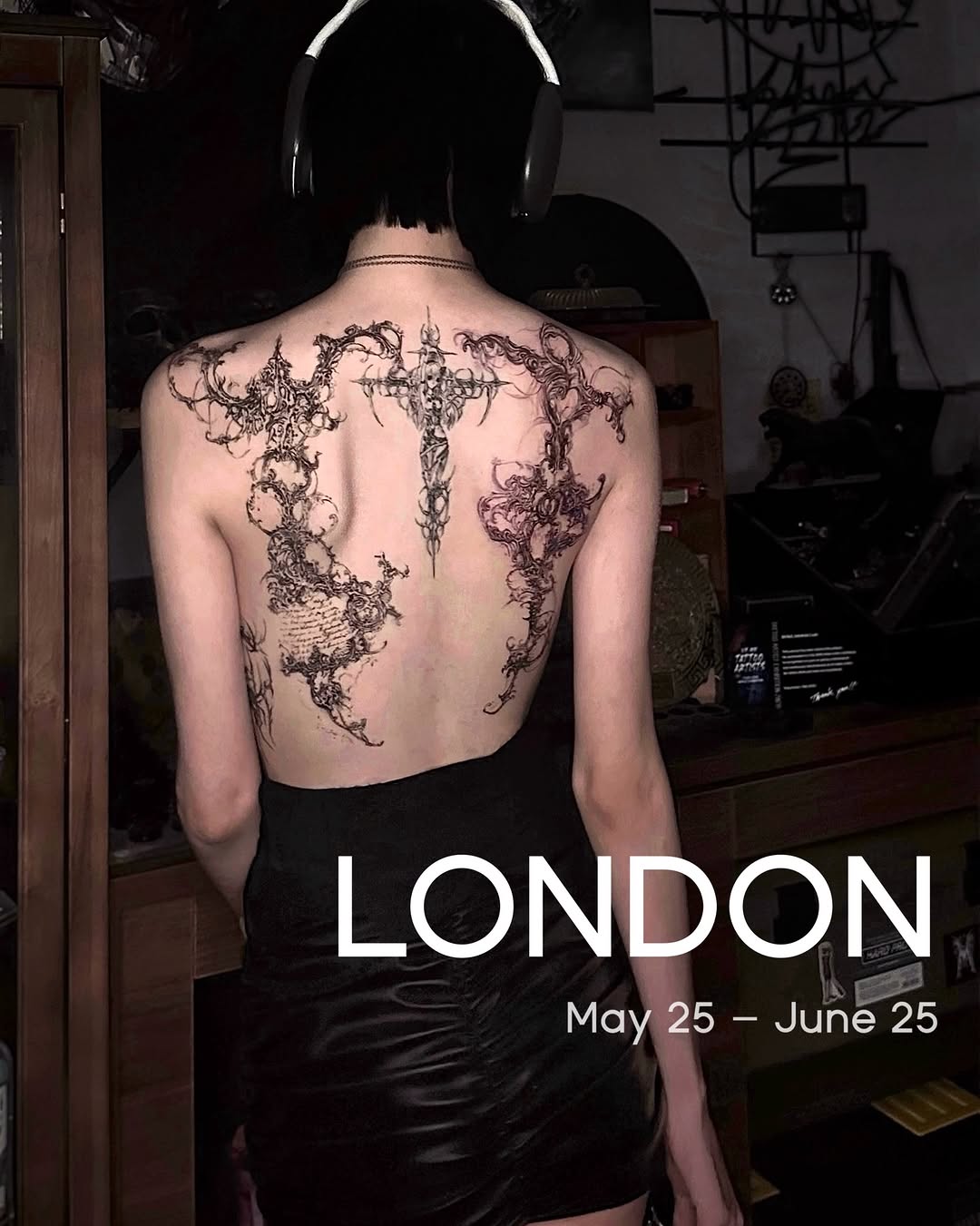 Tattoo by @ashencoil — blackwork