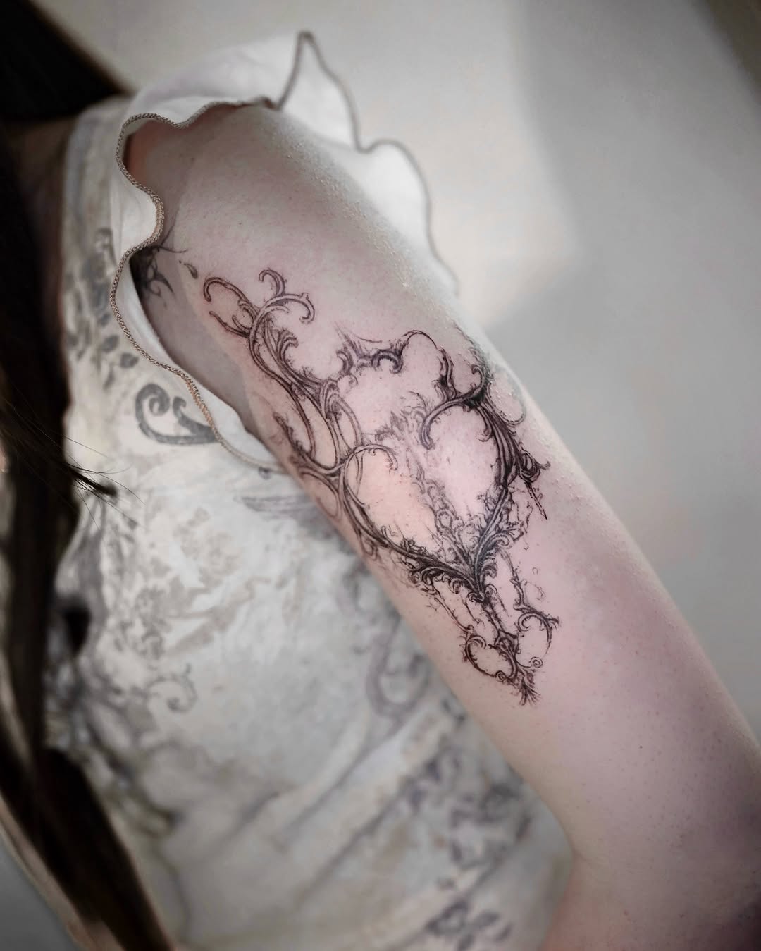 Tattoo by @ashencoil — blackwork