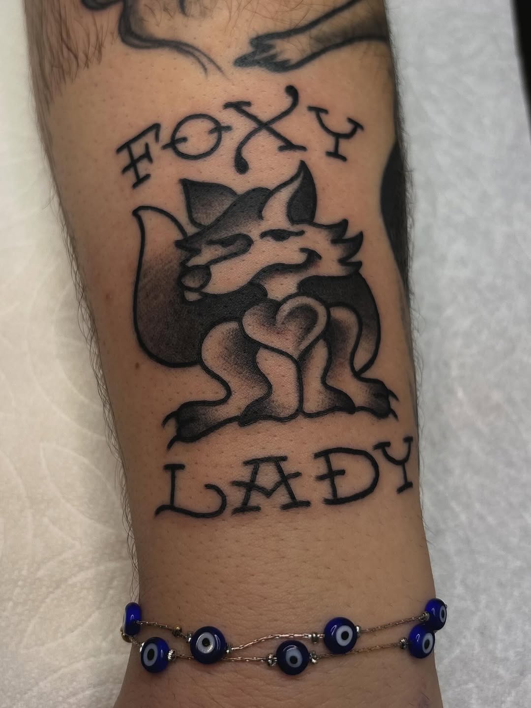 Tattoo by @karenforyoutattoo — american_traditional, lettering_script