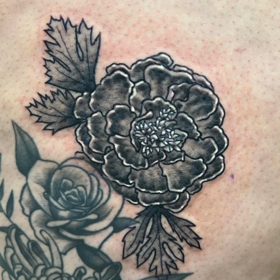Tattoo by @dqtattoos — black_and_grey, realism