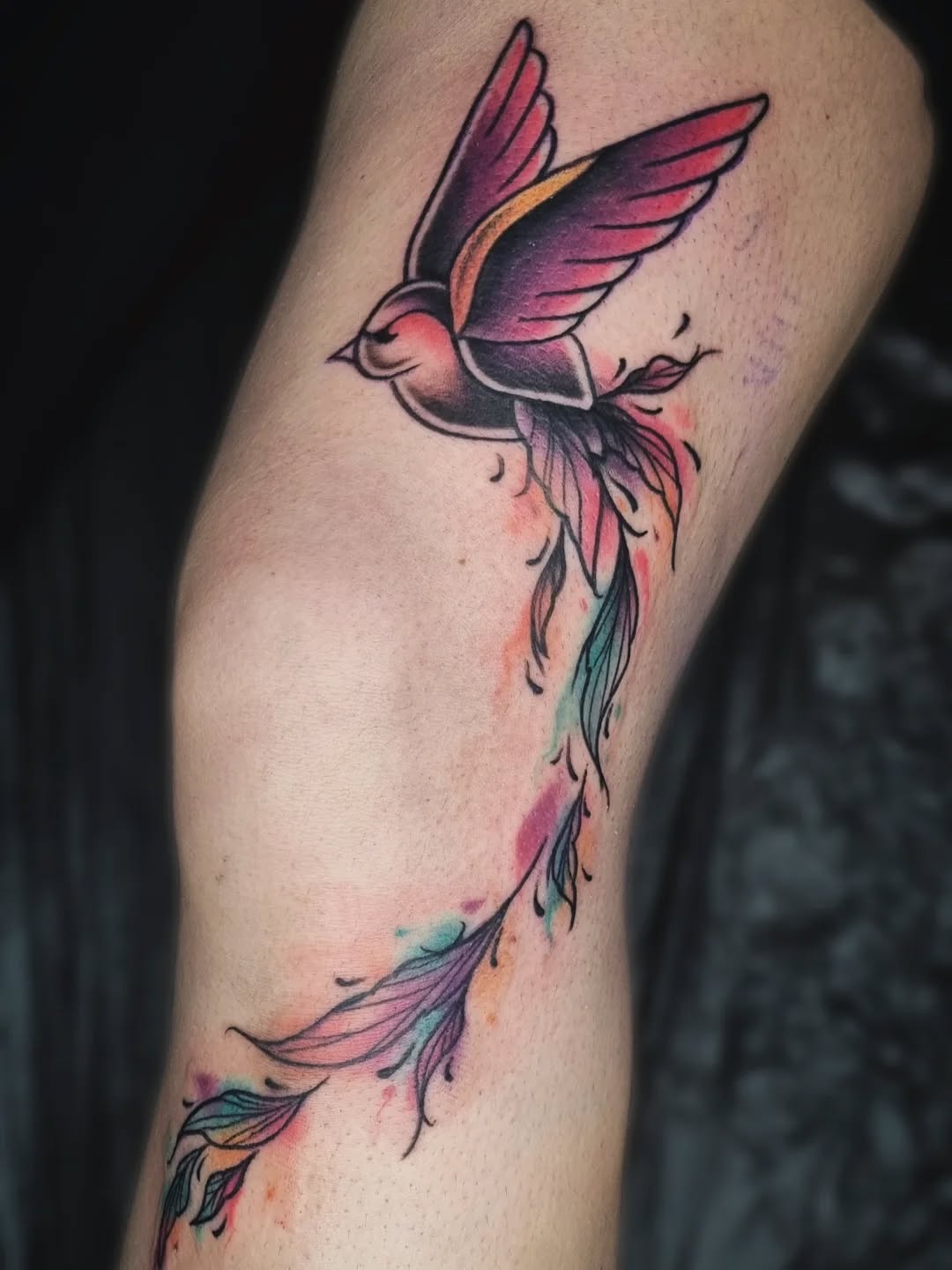 Tattoo by @antihero_tattoo — watercolor