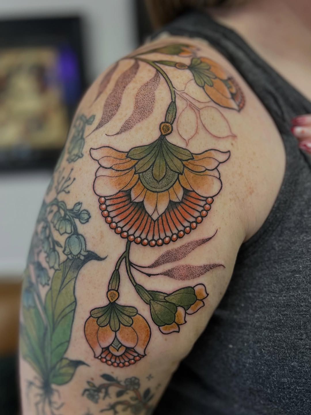 Tattoo by @dustytattoos — neo_traditional, dotwork
